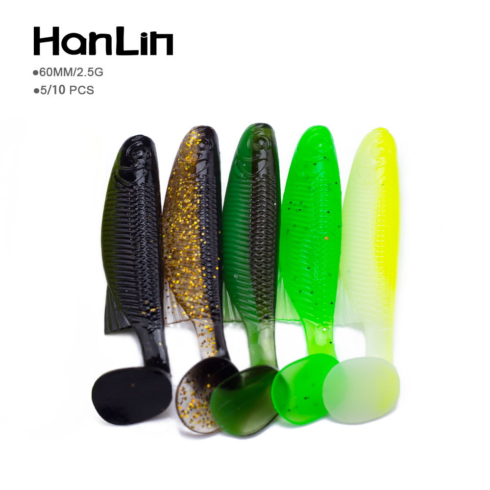 Jigger Double Sided - Hanlin 10/20pcs Soft Baits Worm Silicone
