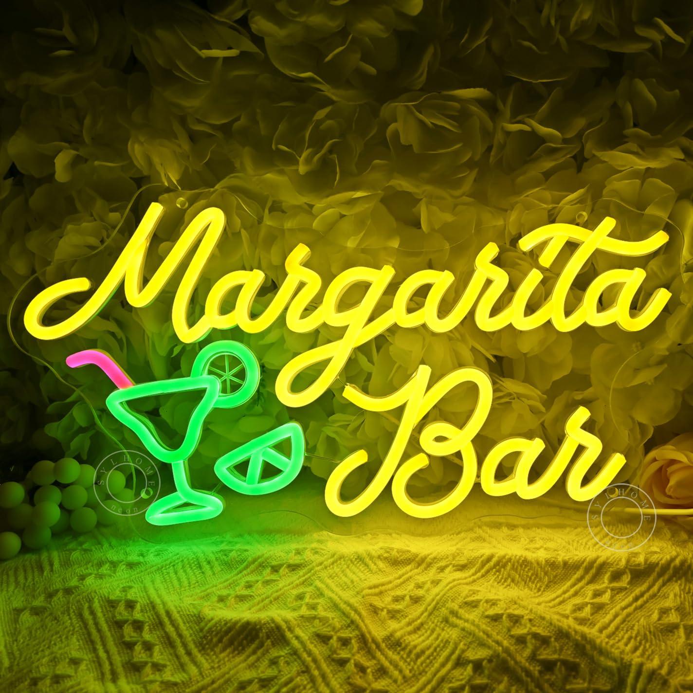 Home Bar Signs - Margarita Bar Neon Sign Dimmable LED