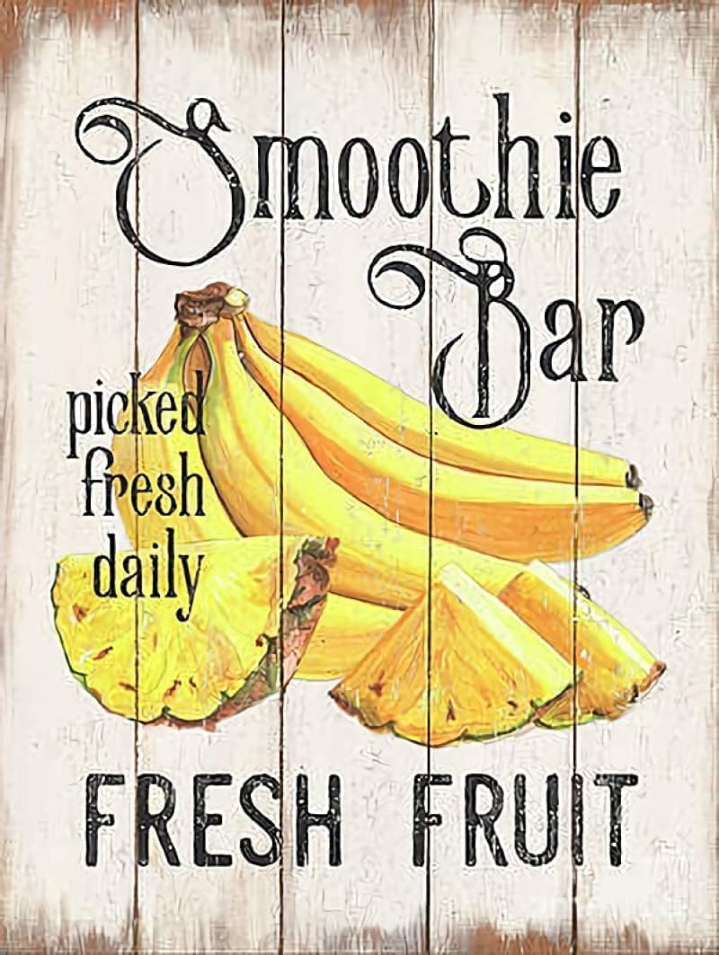 Home Bar And Coffee - d1,Smoothie Bar Picked Daily Fruit Vintage