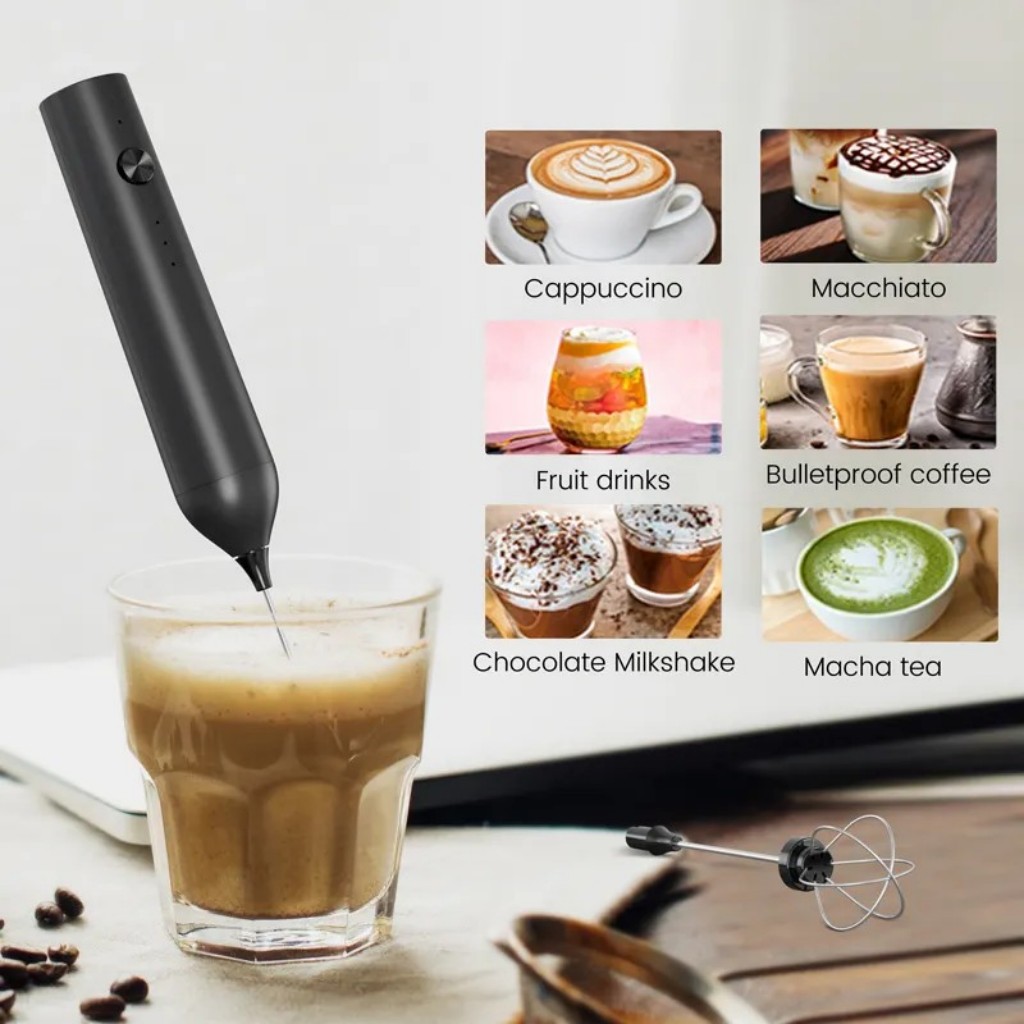 Home Barista - Wireless Electric Mini Milk Frother Coffee