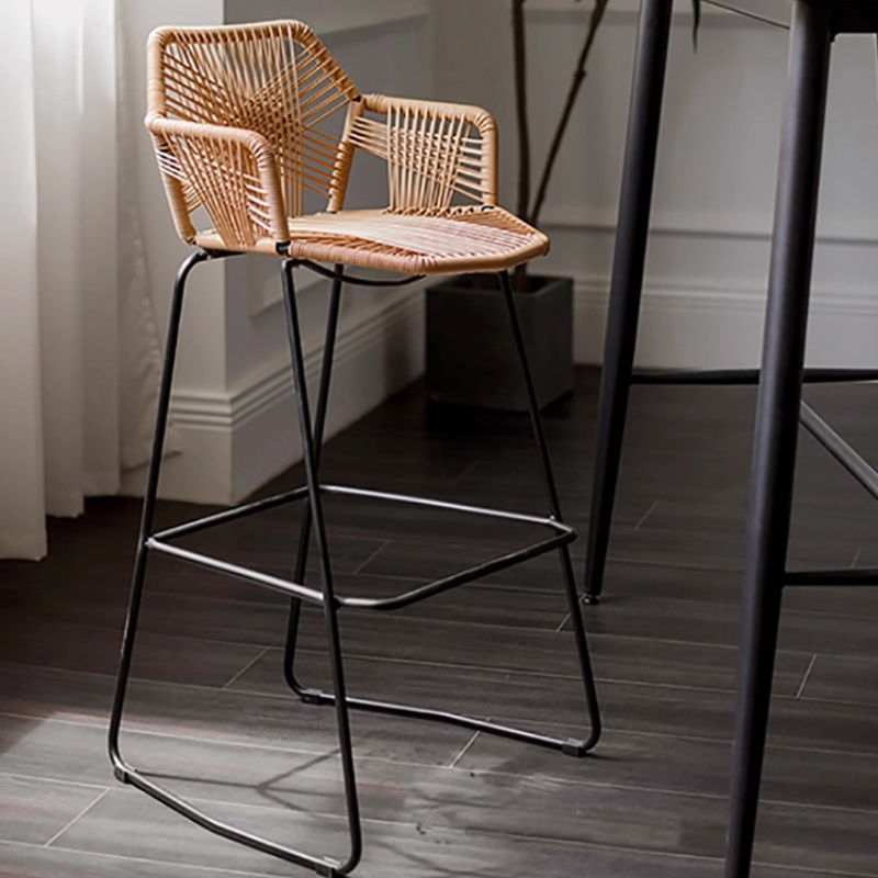 Scandinavian Rattan Bar Stool  - Home Bar Lounge 评论和价格