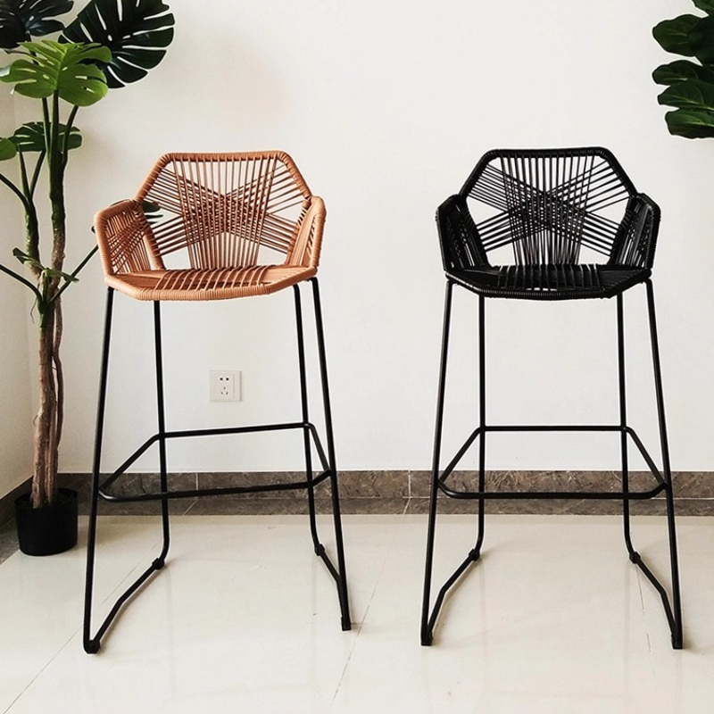 Scandinavian Rattan Bar Stool  - Home Bar Lounge 评论和价格