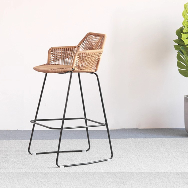 Scandinavian Rattan Bar Stool  - Home Bar Lounge 评论和价格