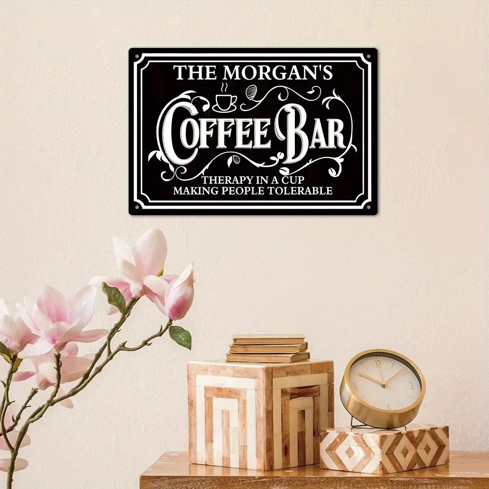 1PC Custom Text The Morgan's C - Home Bar And Coffee 评论和价格