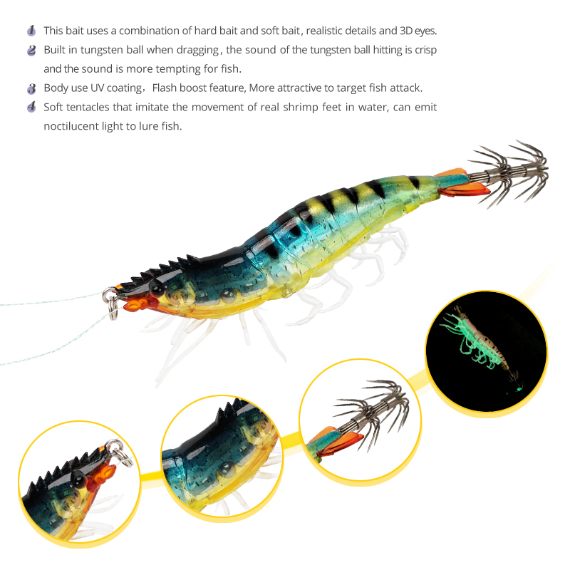 Squid Jig Lures Luminous 9cm 1 - Jigger Double Sided 评论和价格
