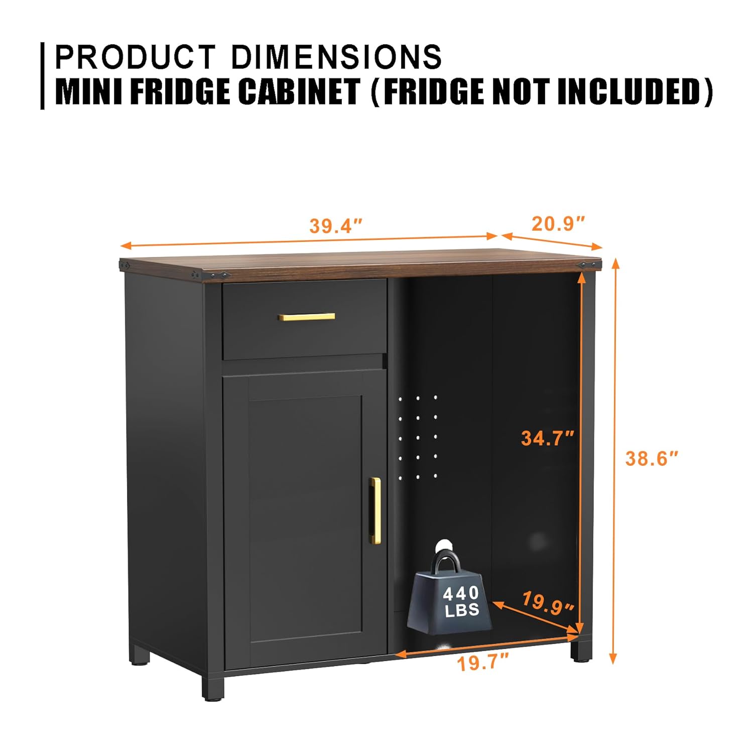 Coffee Bar Cabinet with Mini F - Home Bar And Fridge 评论和价格