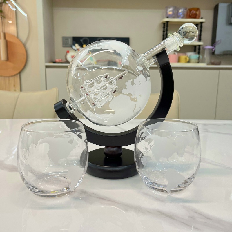 Creative Globe Decanter Set wi - Decanter Globe Set 评论和价格