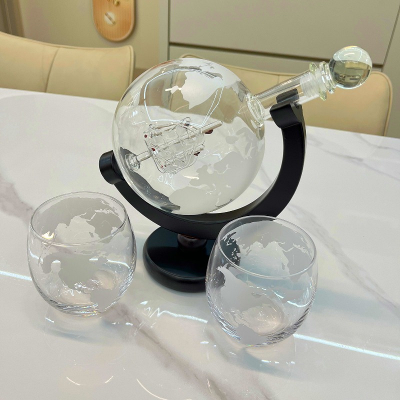 Creative Globe Decanter Set wi - Decanter Globe Set 评论和价格