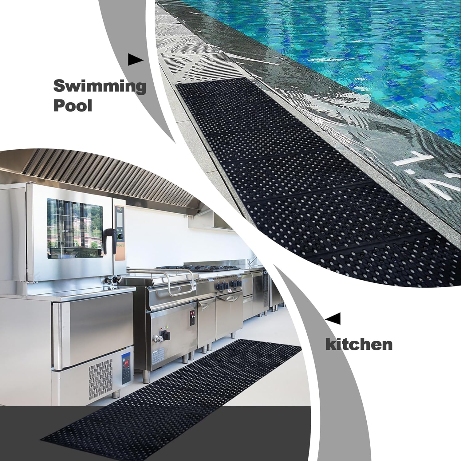 Commercial Anti-Fatigue Draina - Bar Mat Rubber 评论和价格