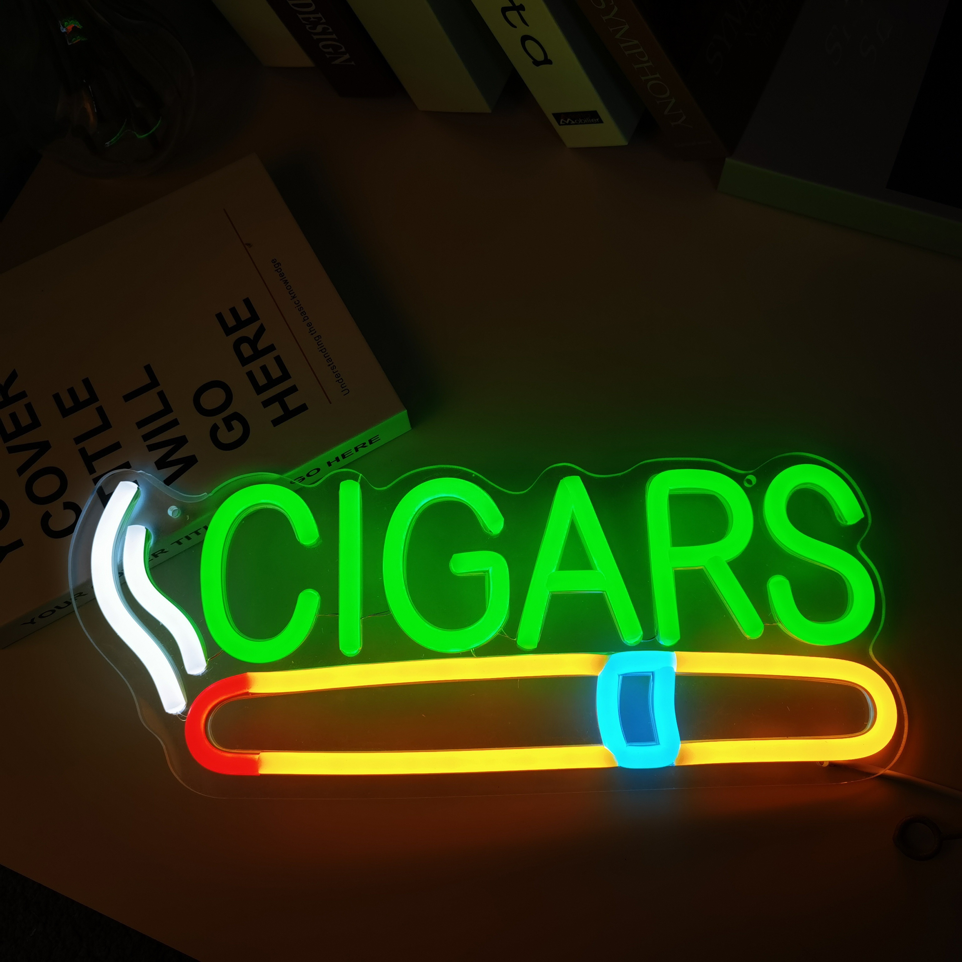 Cigar Shop Neon Sign, For Home - Home Bar Lounge 评论和价格