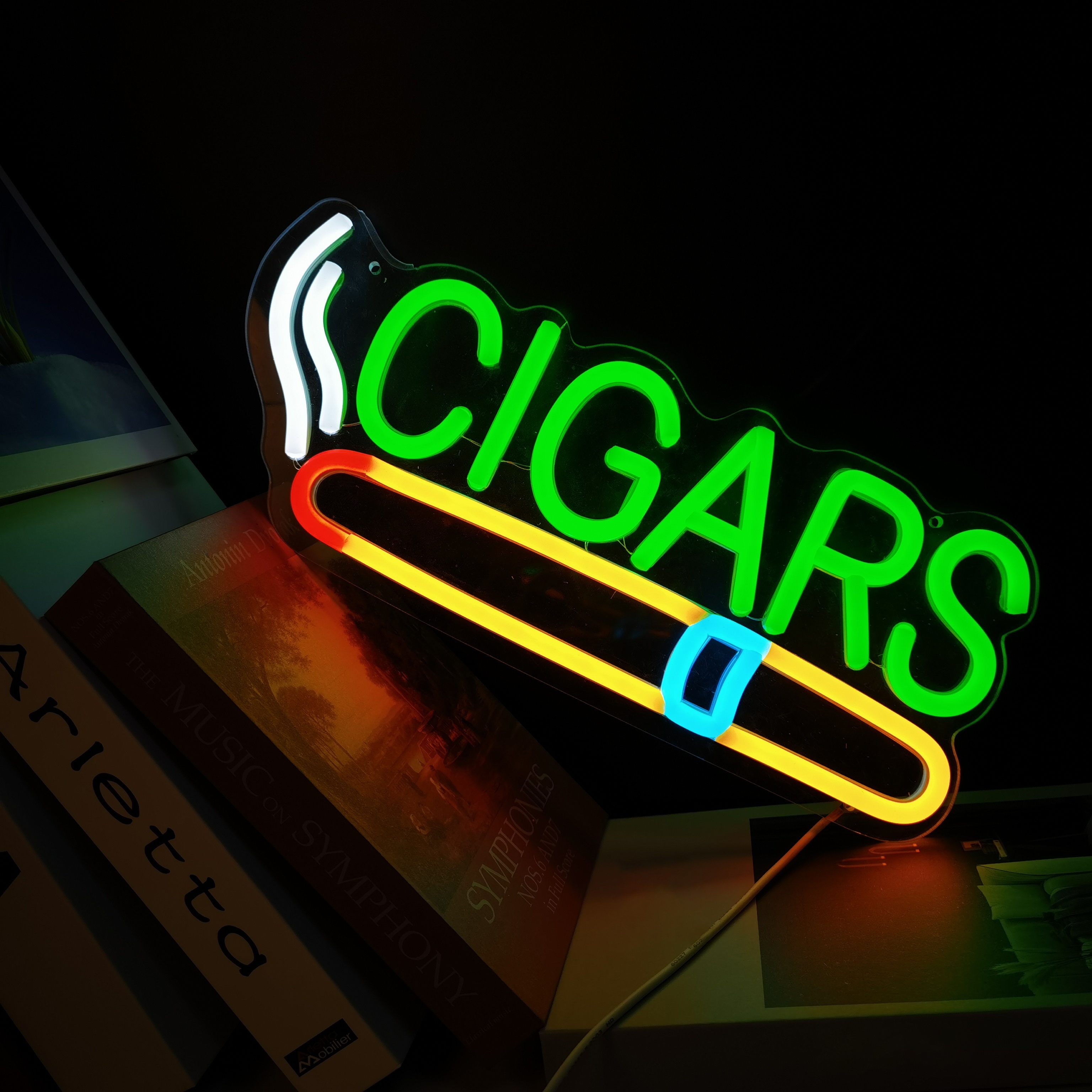 Cigar Shop Neon Sign, For Home - Home Bar Lounge 评论和价格