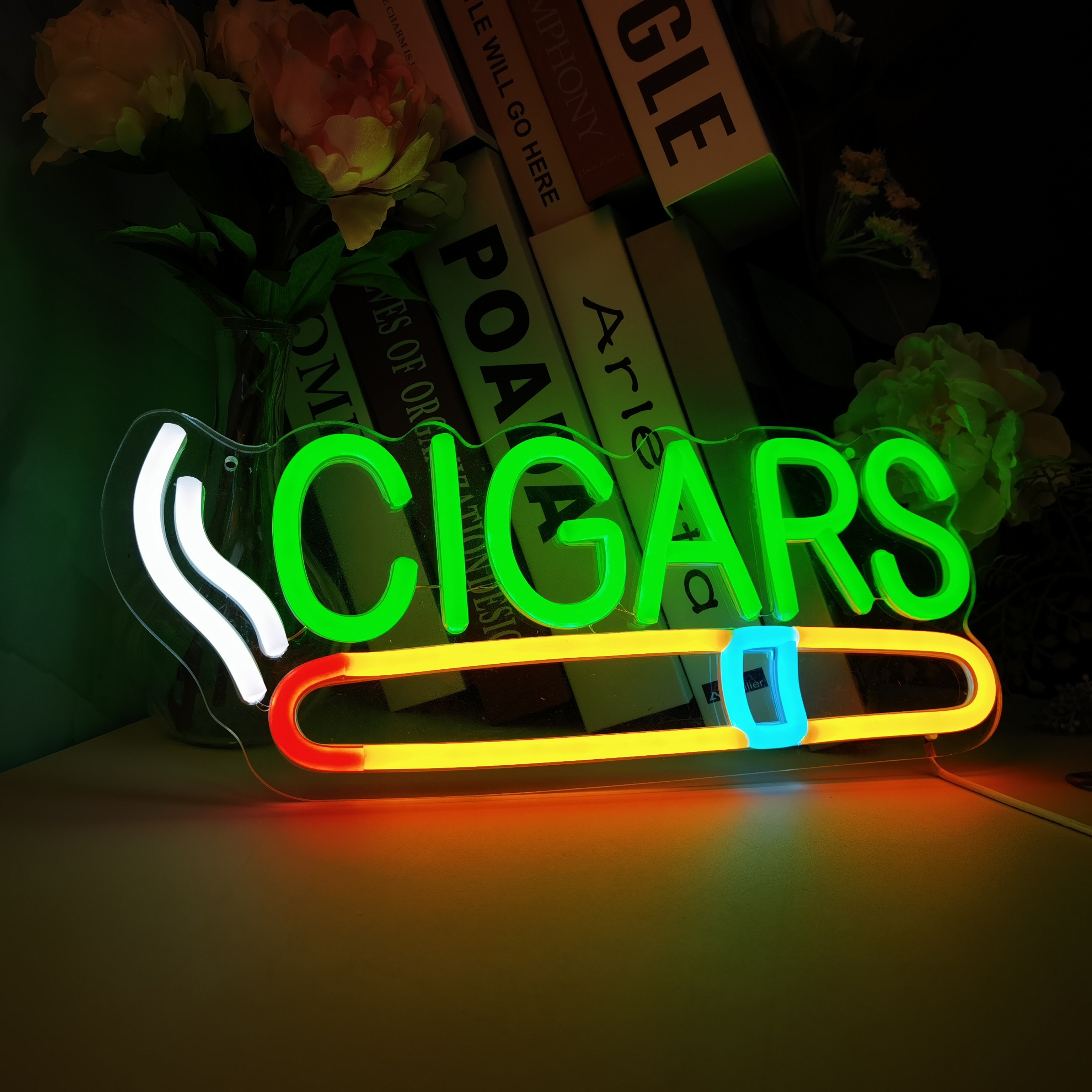 Cigar Shop Neon Sign, For Home - Home Bar Lounge 评论和价格