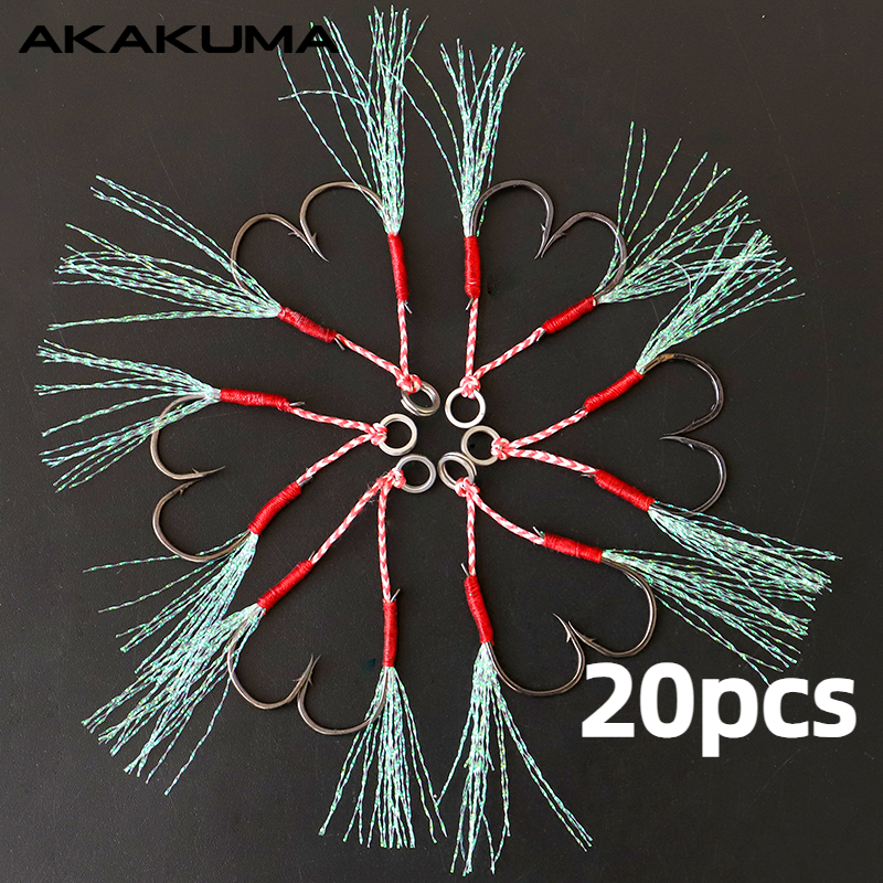 10Pcs Fishing Hooks Single Hoo - Jigger Double Sided 评论和价格