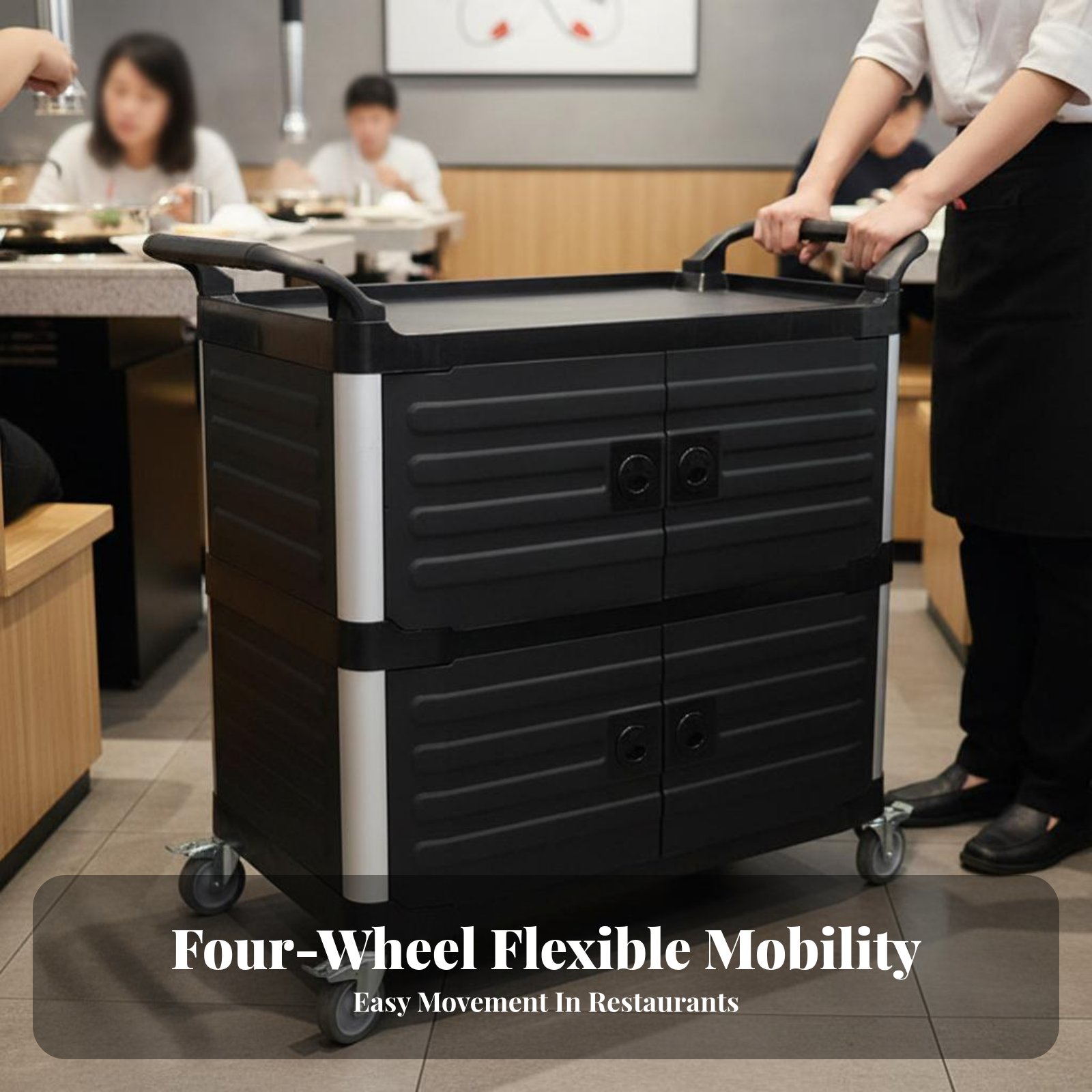 3-Tier utility Cart with caste - Home Bar Shelves 评论和价格
