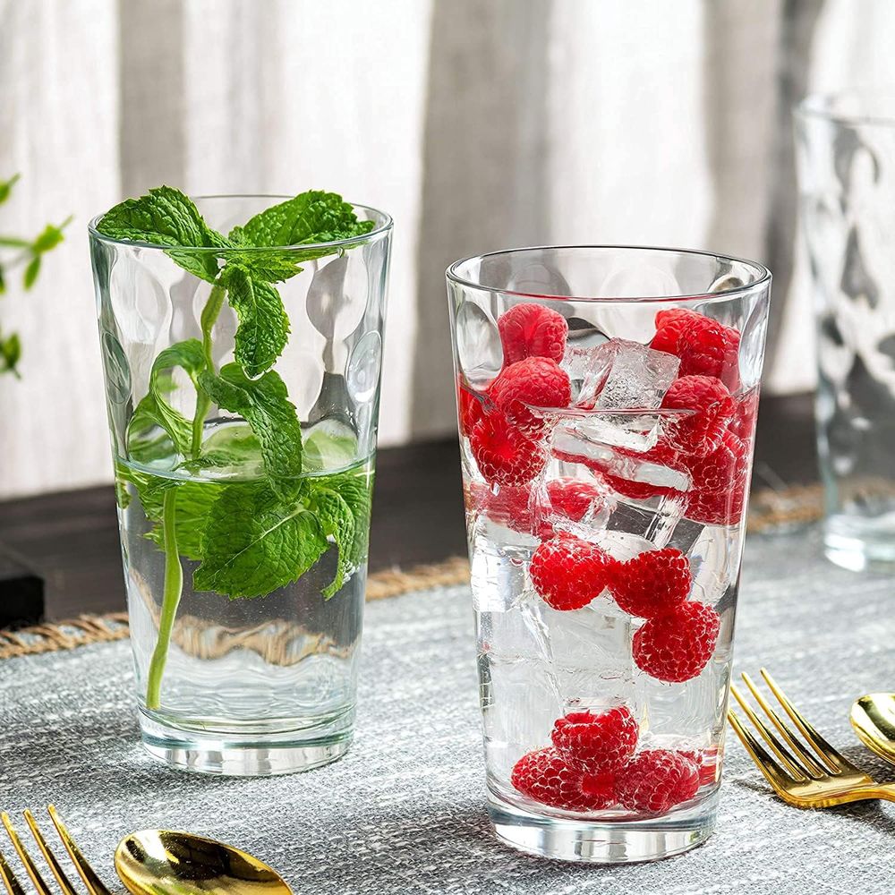 12-Piece Elegant Stackable Gla - Highball Glass Set 评论和价格