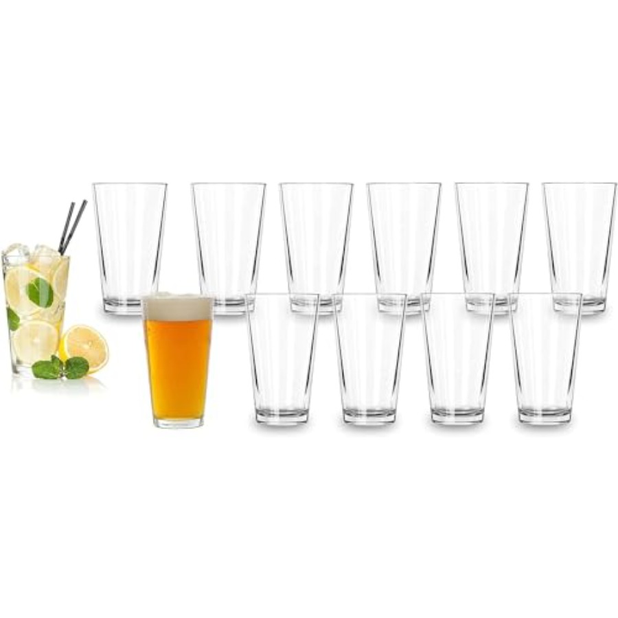 Bulk Classic Premium Beer Pint - Highball Glass Set 评论和价格