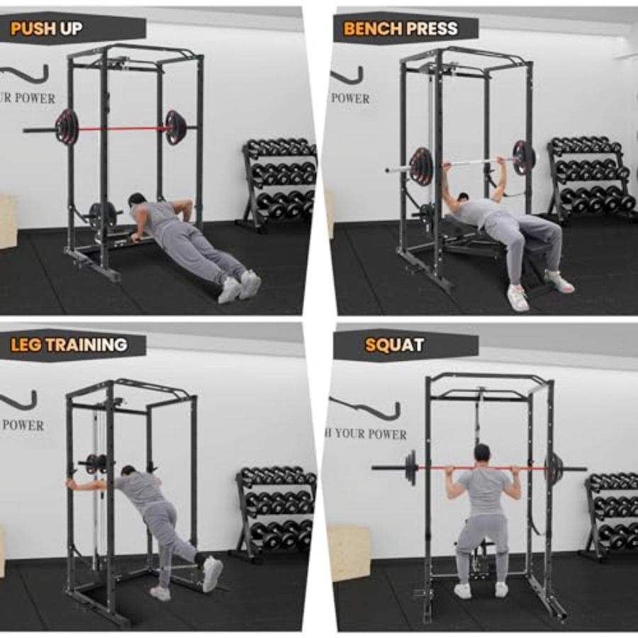 1600 Lbs Power Rack for Home G - Home Bar And Gym 评论和价格