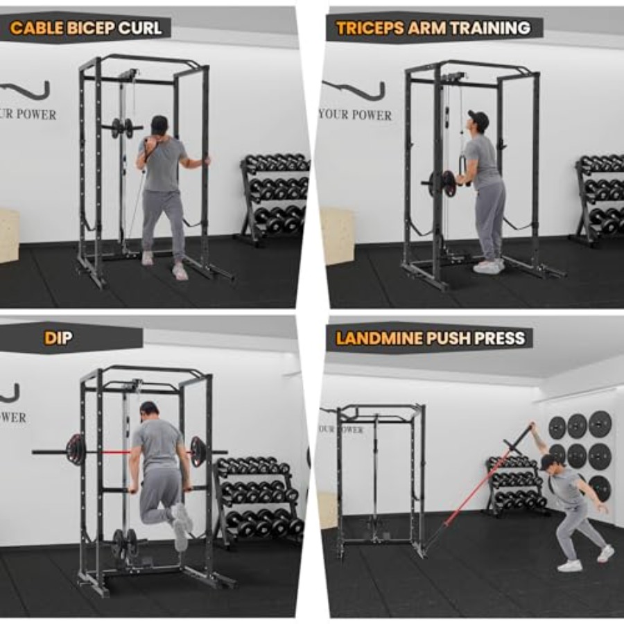 1600 Lbs Power Rack for Home G - Home Bar And Gym 评论和价格