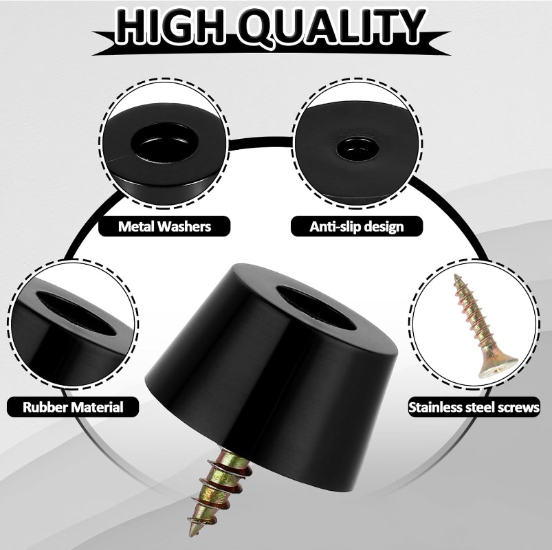 80/8pcs Rubber Pads Floor Prot - Bar Mat Rubber 评论和价格