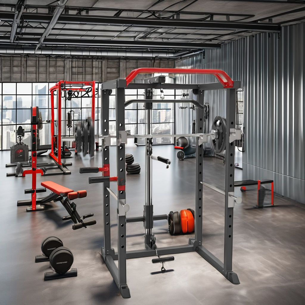 Steel Full Cage Gym Power Towe - Home Bar And Gym 评论和价格