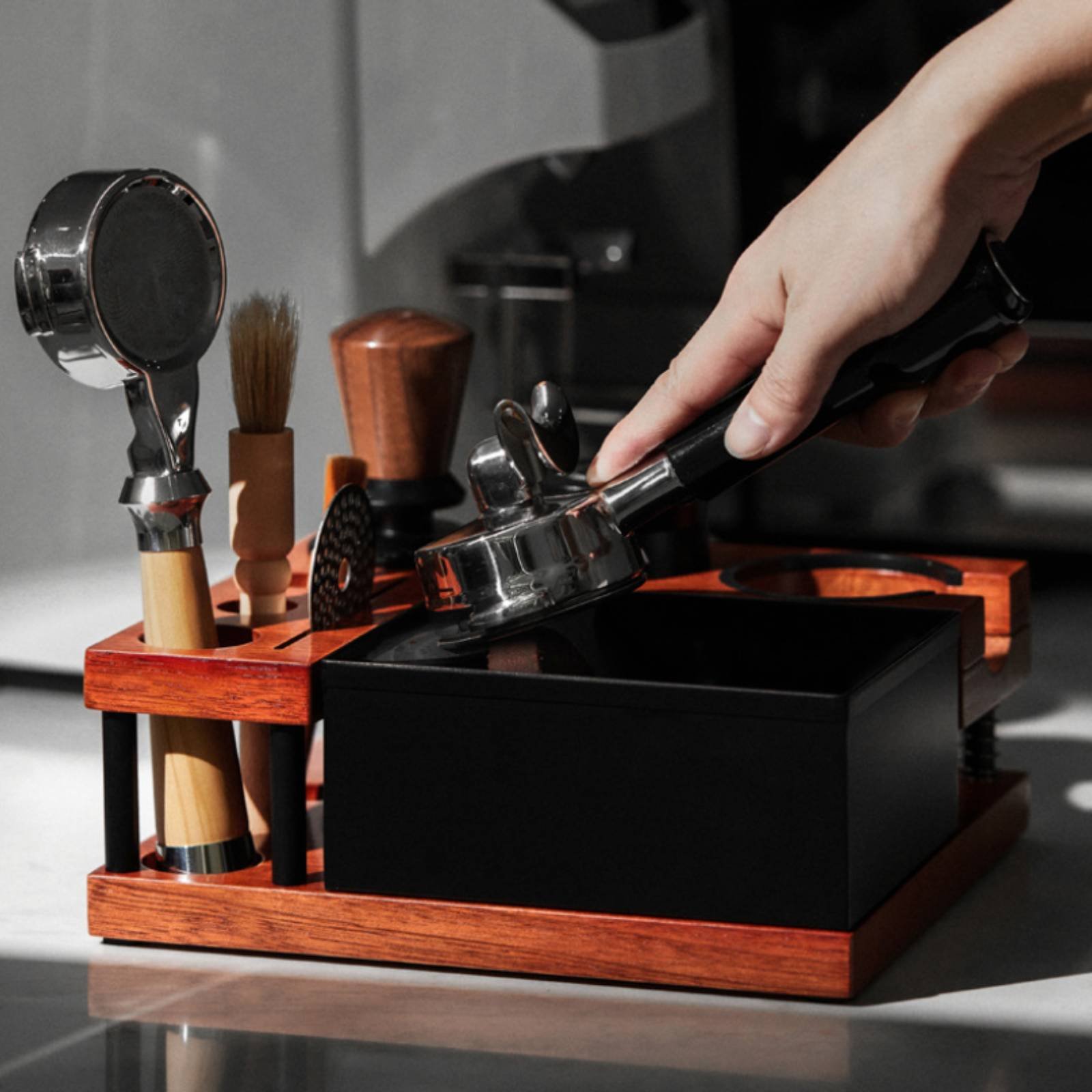 Wood Tamping Station Multi-Fun - Home Barista 评论和价格