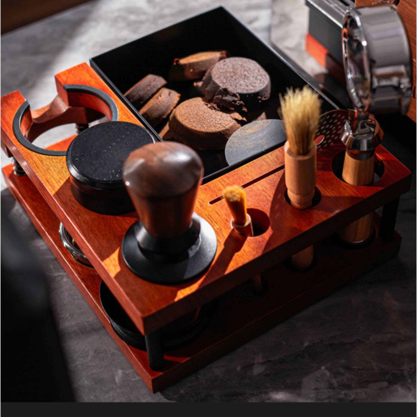 Wood Tamping Station Multi-Fun - Home Barista 评论和价格