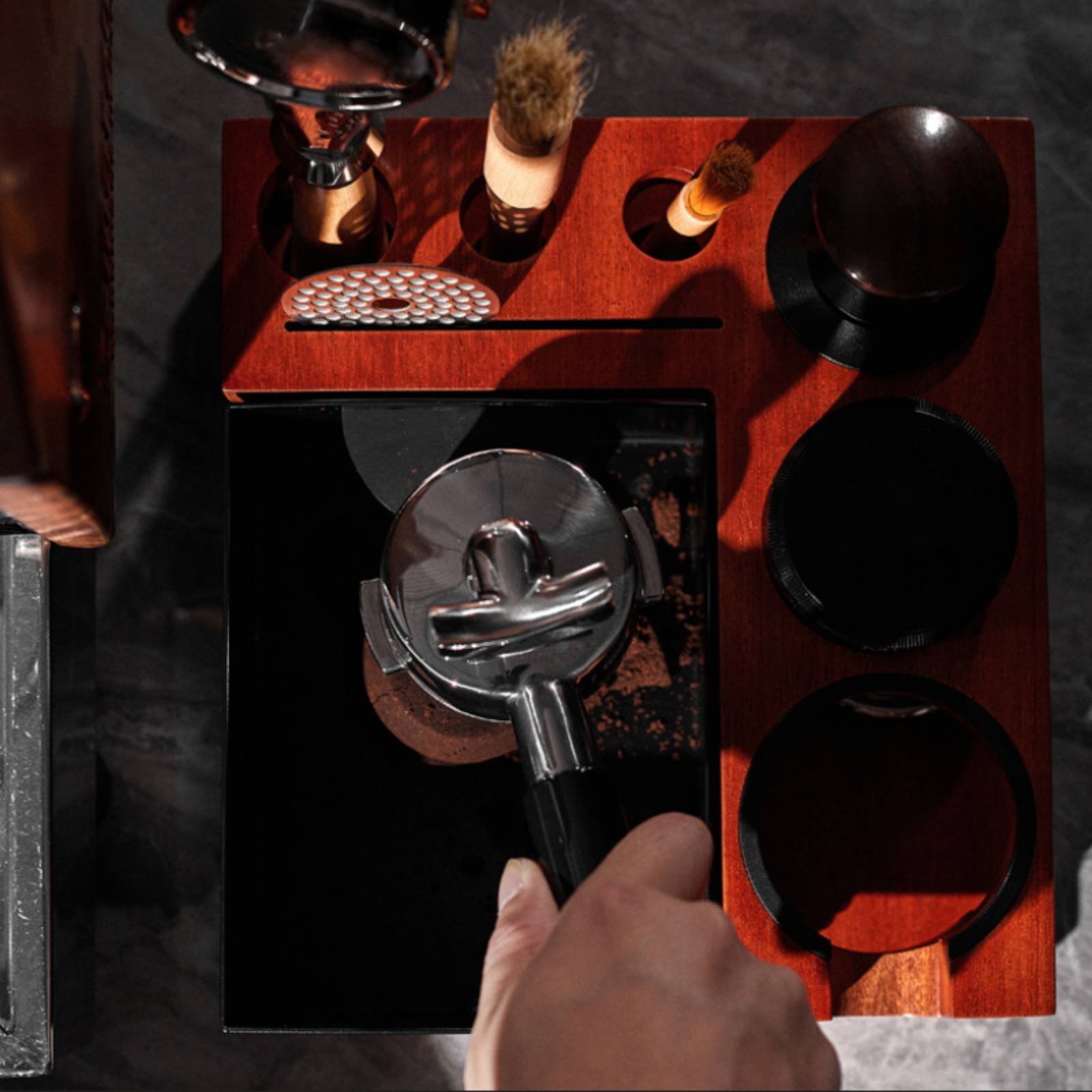 Wood Tamping Station Multi-Fun - Home Barista 评论和价格