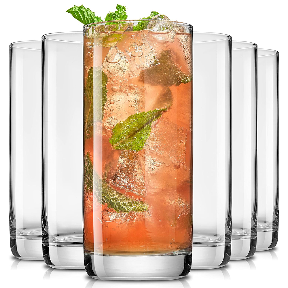 Lead-Free Crystal Drinking Gla - Highball Glass Set 评论和价格