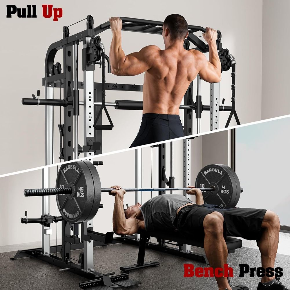 Versatile Power Cage with Adju - Home Bar And Gym 评论和价格