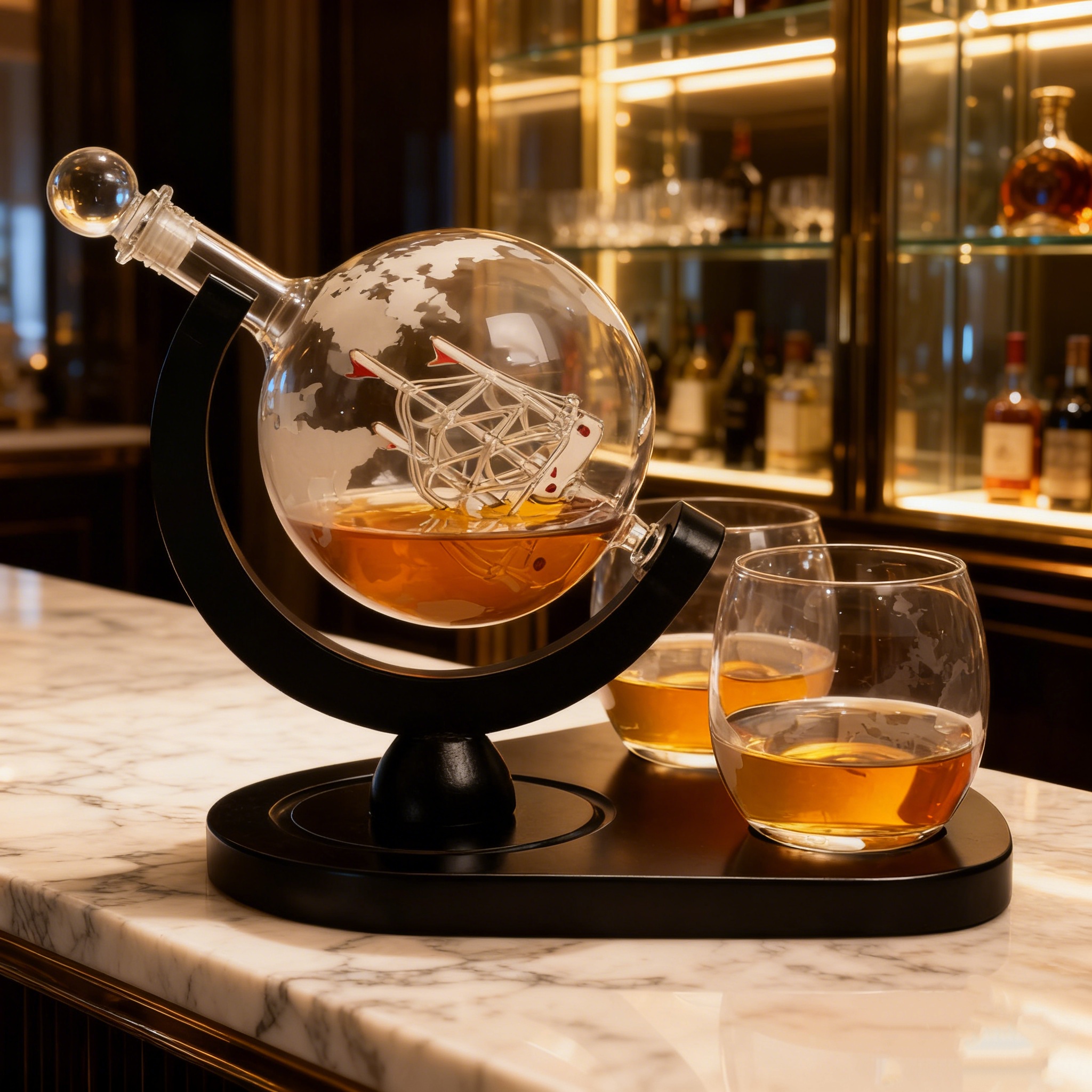 Creative Globe Decanter Set wi - Decanter Globe Set 评论和价格