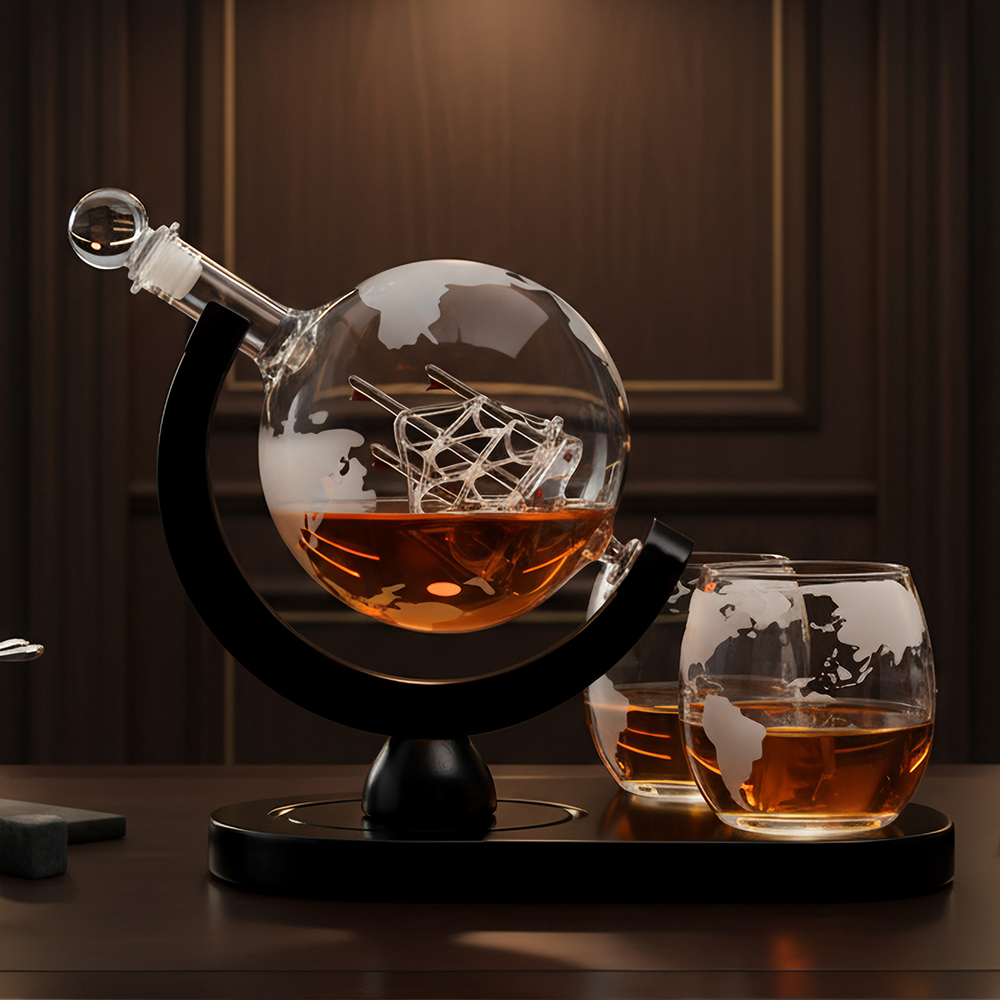 Creative Globe Decanter Set wi - Decanter Globe Set 评论和价格