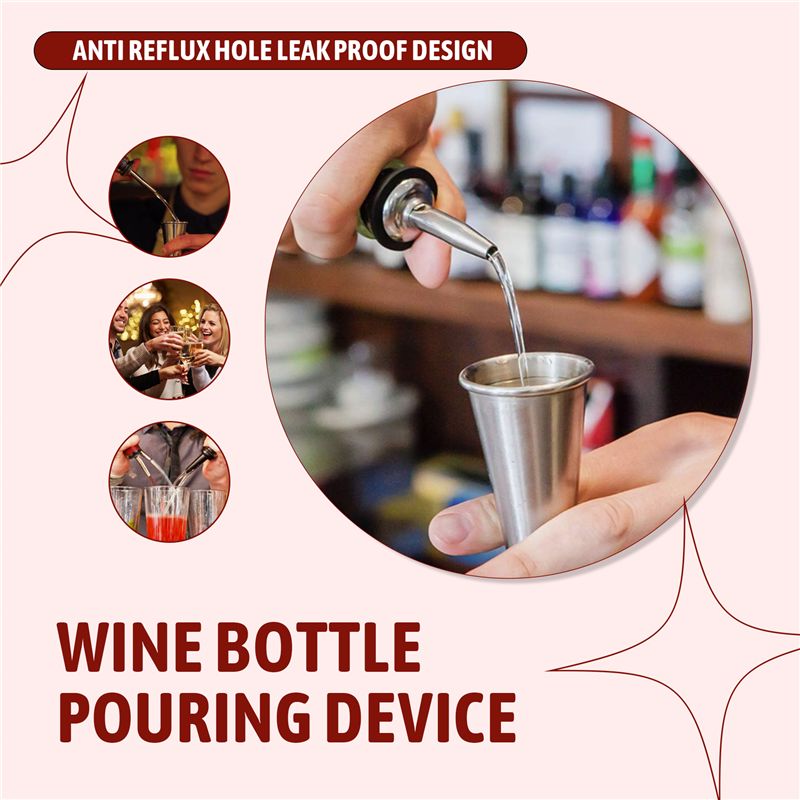 AB46-6Pcs Stainless Steel Pour - Speed Pourer Cap 评论和价格