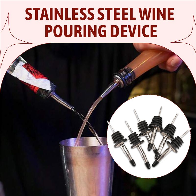 AB46-6Pcs Stainless Steel Pour - Speed Pourer Cap 评论和价格