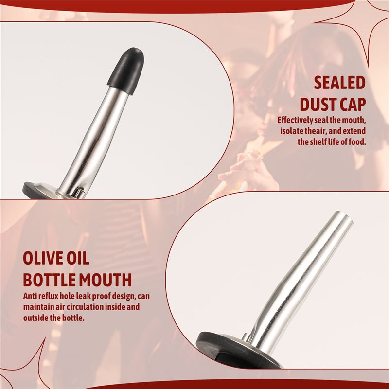 AB46-6Pcs Stainless Steel Pour - Speed Pourer Cap 评论和价格