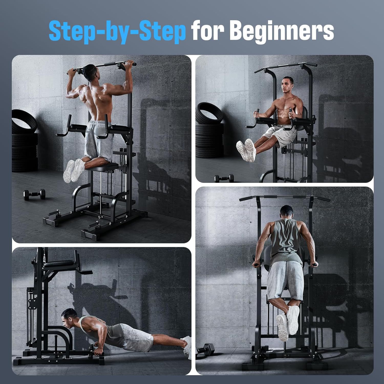 Power Tower Pull-Up Dip Statio - Home Bar And Gym 评论和价格
