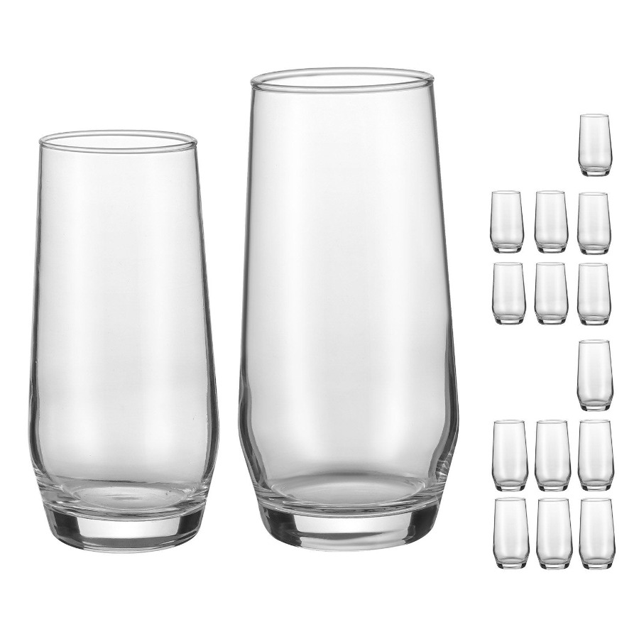 Drinking Glasses Set, 16-Piece - Highball Glass Set 评论和价格