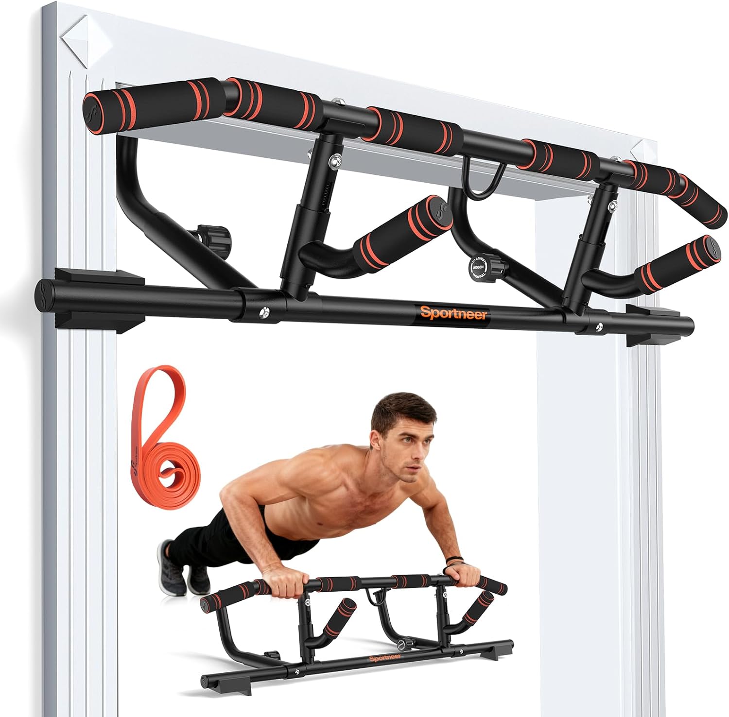 Door Pull Up Bar for Doorway w - Home Bar And Gym 评论和价格
