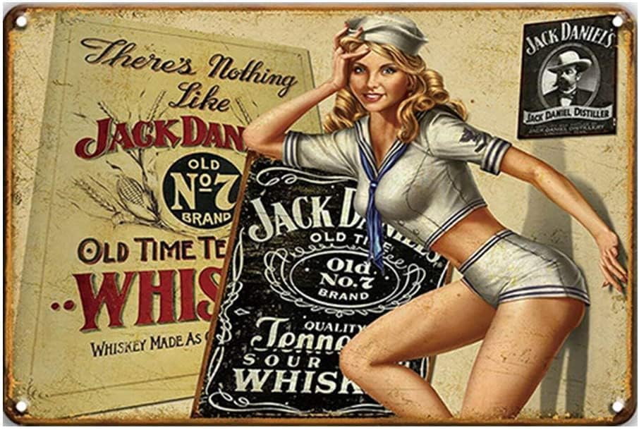 n1,Vintage Metal Tin Sign Whis - Home Bar And Coffee 评论和价格