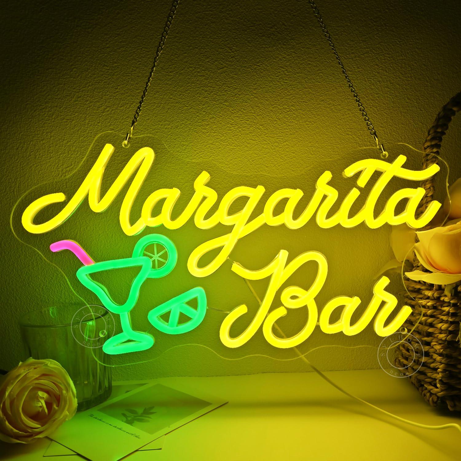 Margarita Bar Neon Sign Dimmab - Home Bar Signs 评论和价格