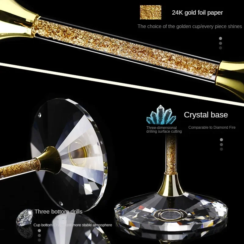 420ml Gold crystal red wine gl - Highball Glass Set 评论和价格