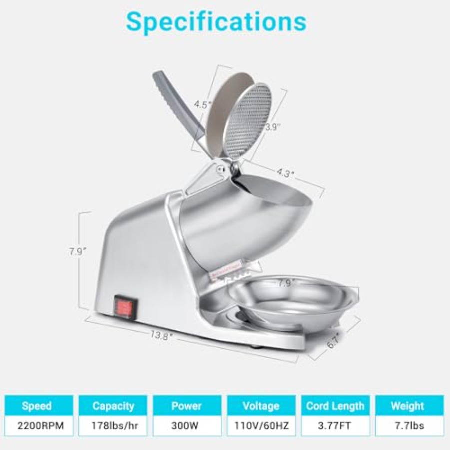 300W 178 lbs/hr ETL-Listed Dua - Ice Pick Pick 评论和价格
