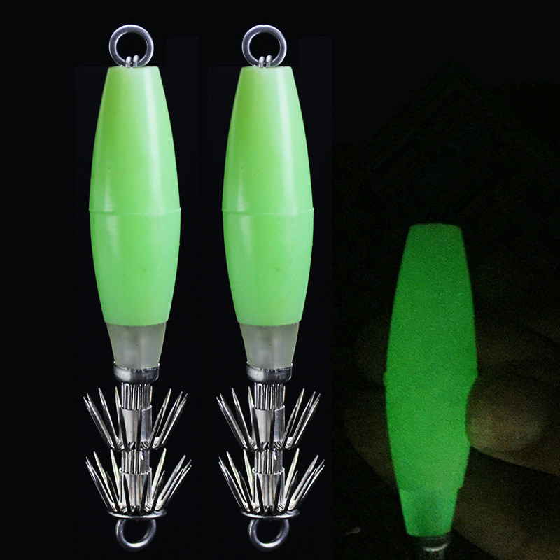 Glow Squid Hook 10cm/14g Doubl - Jigger Double Sided 评论和价格