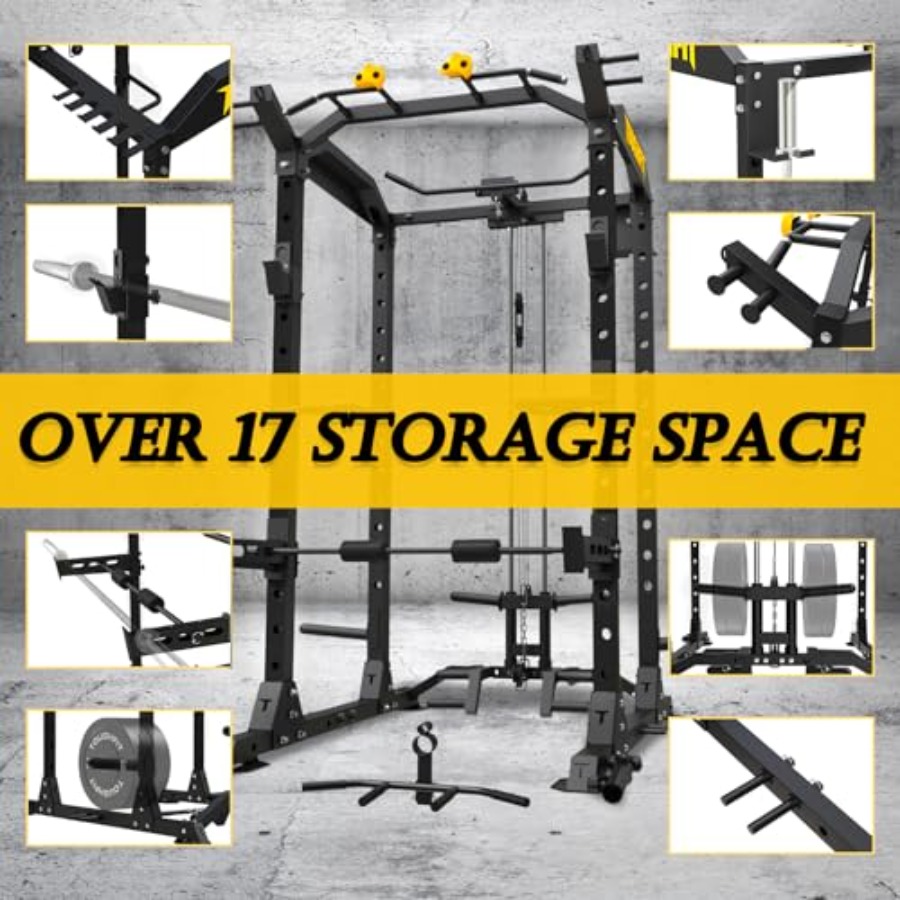2024 Upgraded T2 Power Cage Mu - Home Bar And Gym 评论和价格