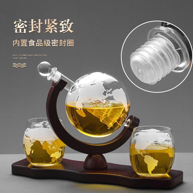 2025 Newest 3PC Glass Globe De - Decanter Globe Set 评论和价格