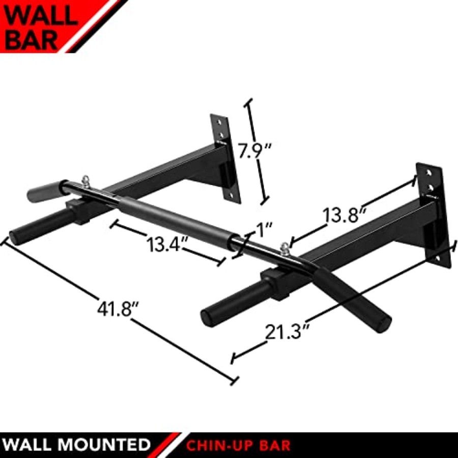 Wall Mounted Chin-Up Bar with  - Home Bar And Gym 评论和价格
