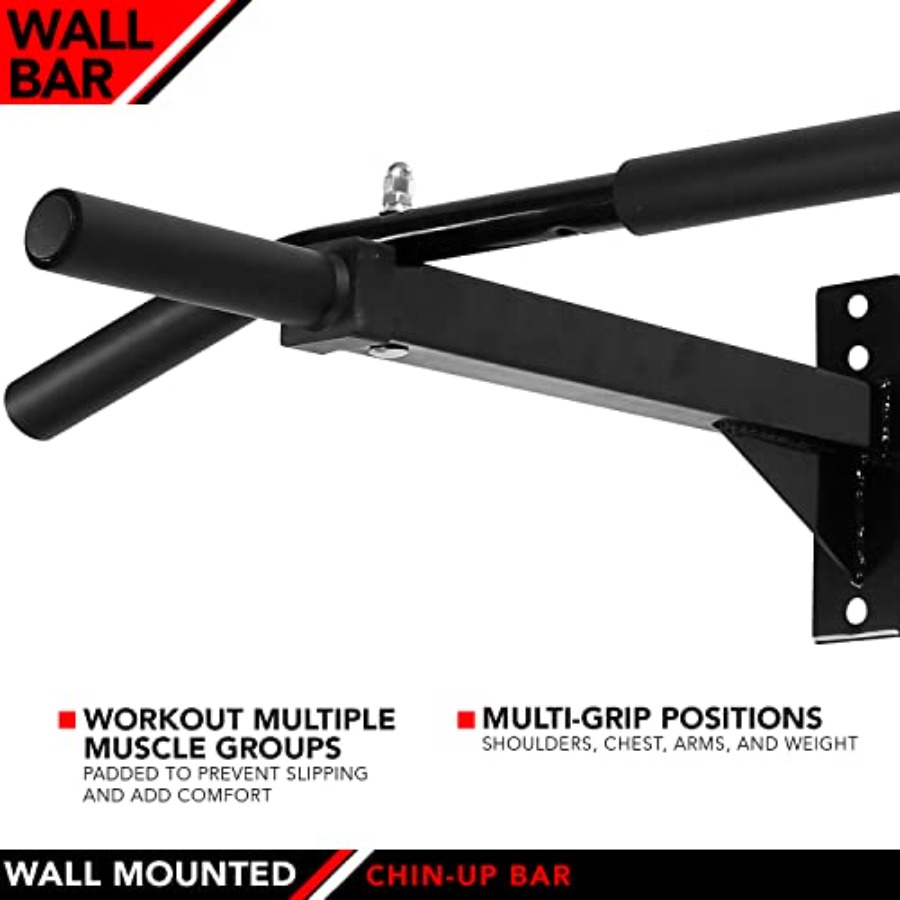 Wall Mounted Chin-Up Bar with  - Home Bar And Gym 评论和价格