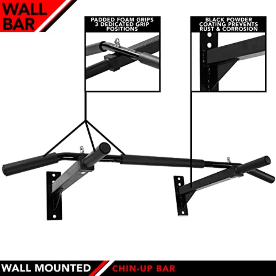 Wall Mounted Chin-Up Bar with  - Home Bar And Gym 评论和价格