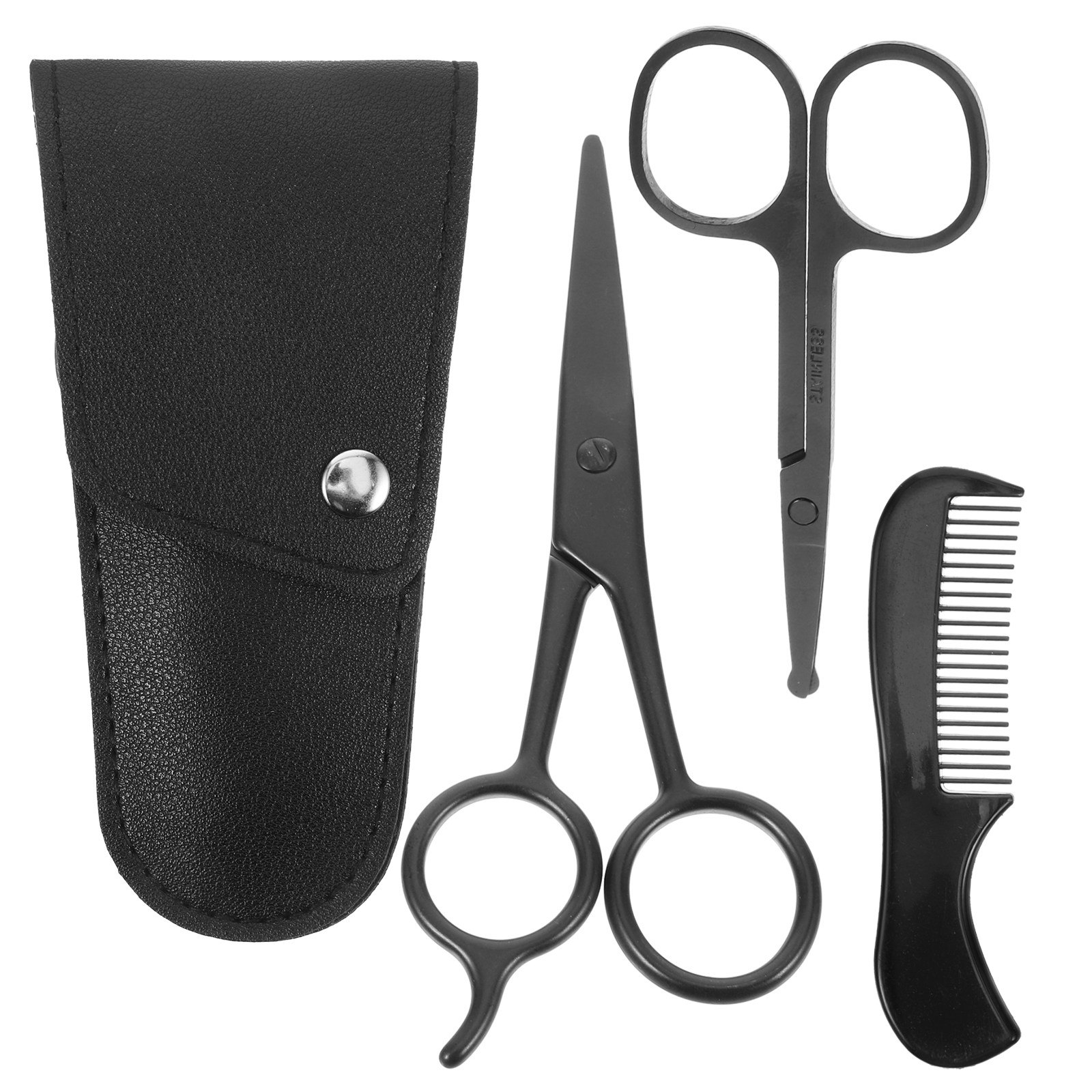 1Set Beard Shears Kit Stainles - Home Barber 评论和价格