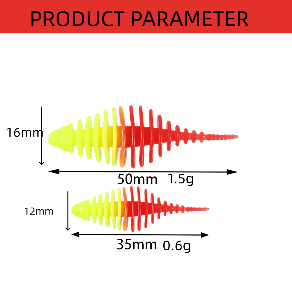 8PCS Soft Worm Fishing Lure Do - Jigger Double Sided 评论和价格