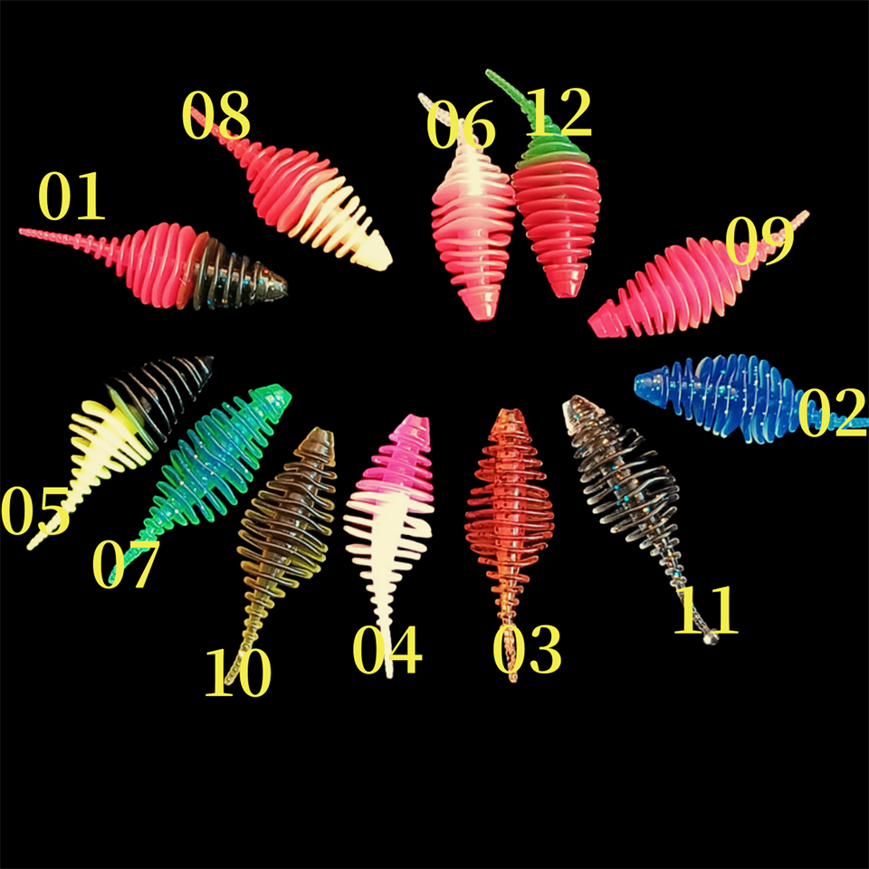 8PCS Soft Worm Fishing Lure Do - Jigger Double Sided 评论和价格